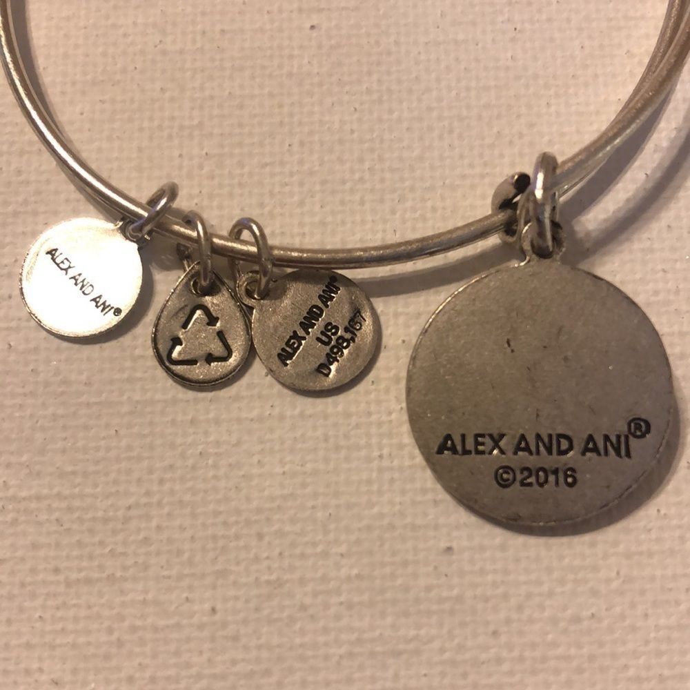 Alex And Ani "S" Initial Bangle - image 5